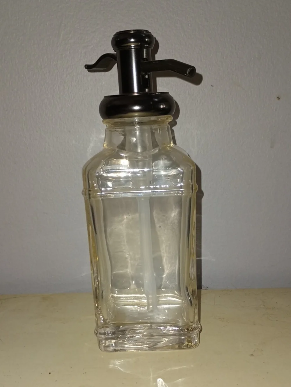 2/$20 Target Clear Glass Soap Dispenser with Black Pump